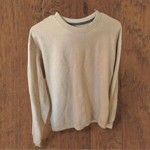 Fruit of the Loom Men's Tan Crewneck Sweater